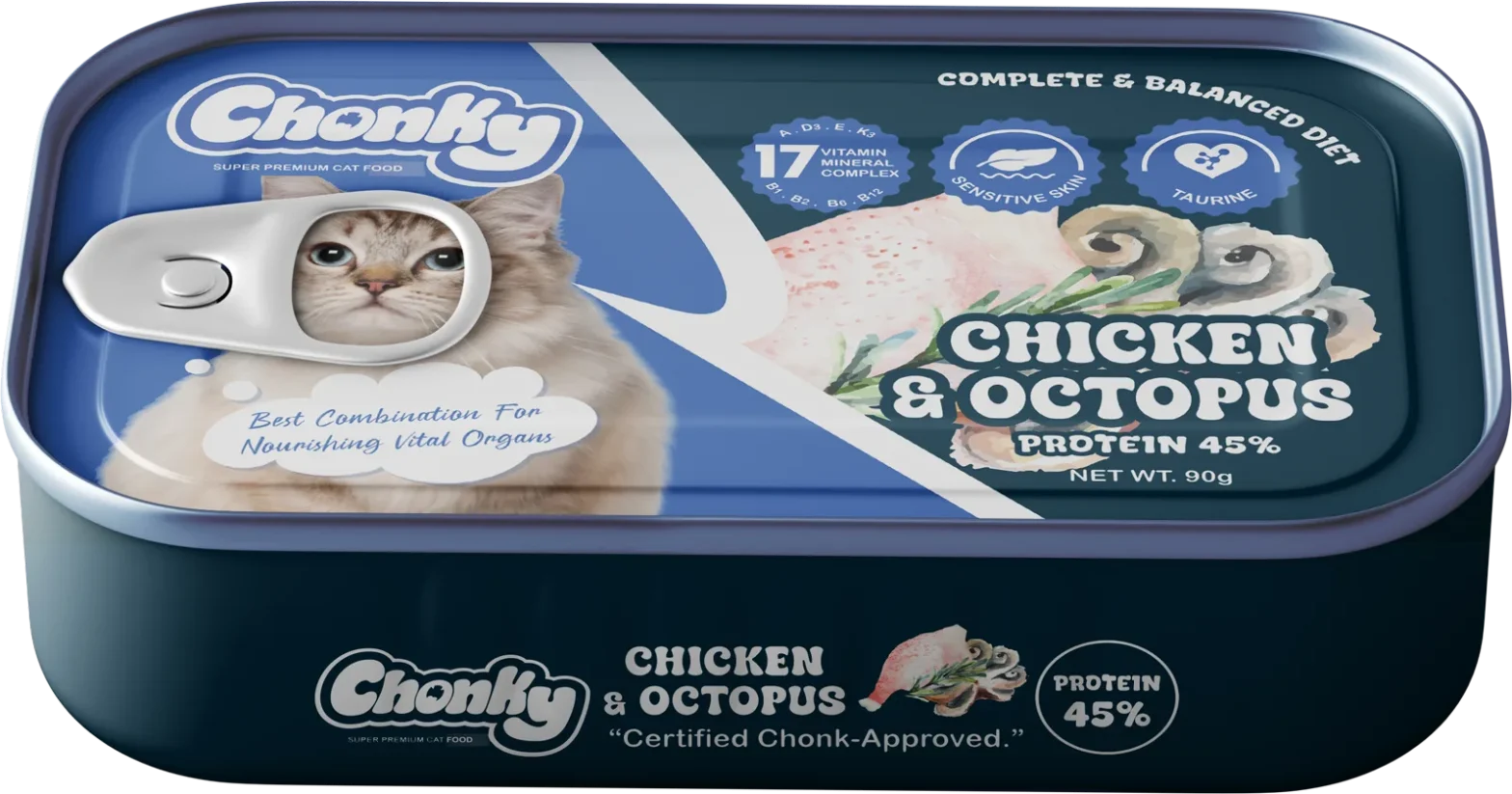 Chicken & Octopus Canned