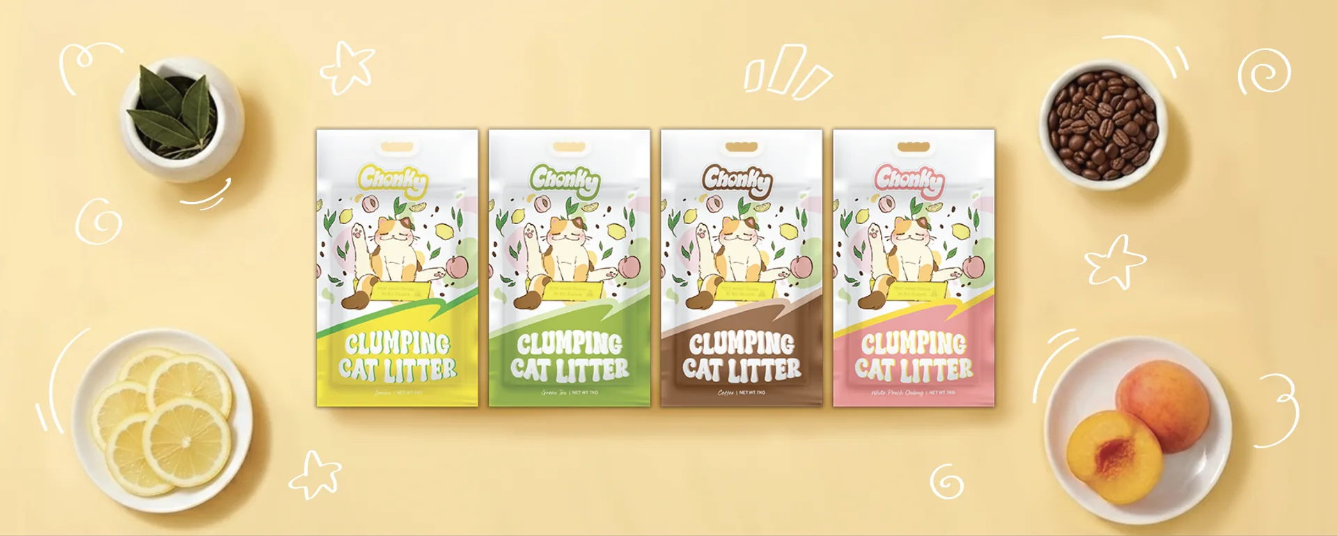 Chonky Litter — Clumping Cat Litter scents