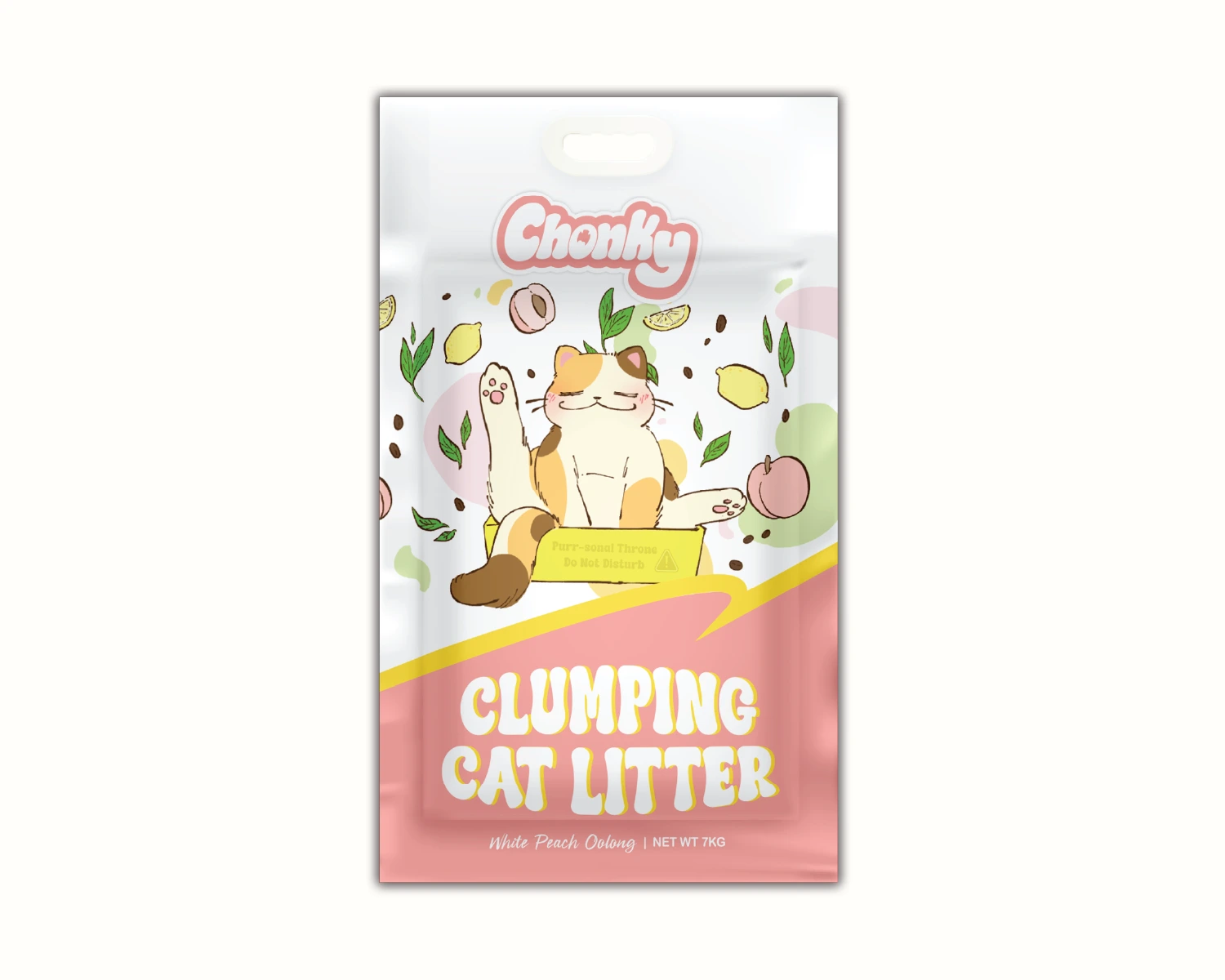 Clumping Cat Litter White Peach Oolong